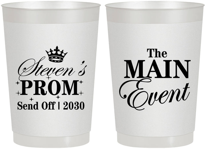 Personalized Prom 22 oz Frosted Cups - Send Off | 50008