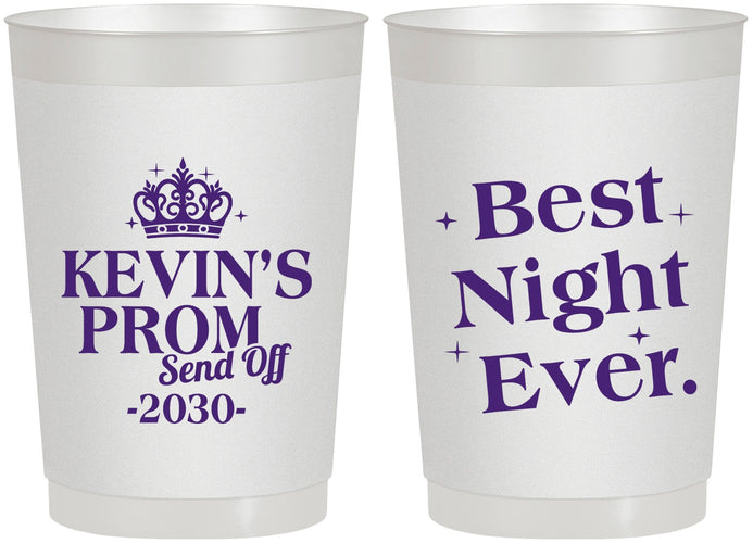 Personalized Prom 22 oz Frosted Cups - Send Off | 50009
