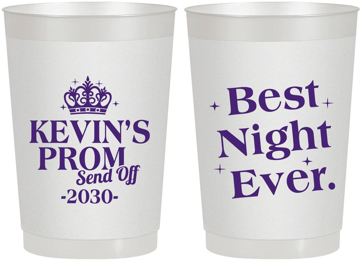Personalized Prom 22 oz Frosted Cups - Send Off | 50009