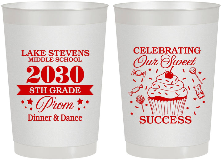 Personalized Prom 22 oz Frosted Cups - 8th Grade Dance | 50013