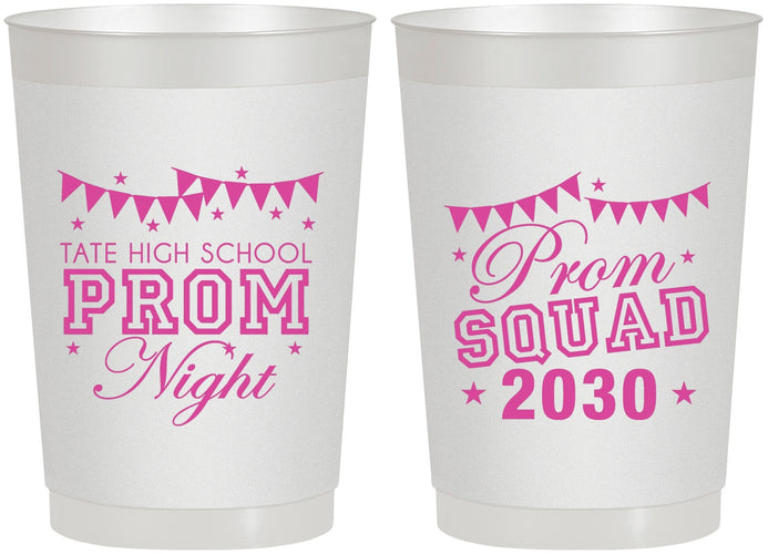 Personalized Prom 22 oz Frosted Cups - Squad | 50015