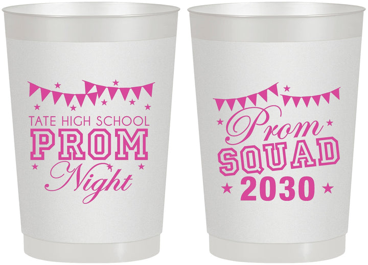 Personalized Prom 22 oz Frosted Cups - Squad | 50015