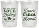 Personalized Prom 22 oz Frosted Cups - Queen Vote | 50016