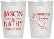 Personalized Wedding 22 oz Frosted Cups - Aruba | 504