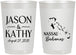 Personalized Wedding 22 oz Frosted Cups - Bahamas | 506