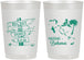 Personalized Wedding 22 oz Frosted Cups - Bahamas | 507