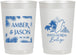 Personalized Wedding 22 oz Frosted Cups - Belize | 511
