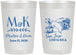 Personalized Wedding 22 oz Frosted Cups - Costa Rica | 519