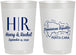 Personalized Wedding 22 oz Frosted Cups - Domincan Republic | 522