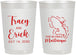 Personalized Wedding 22 oz Frosted Cups - Martinique | 532