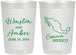 Personalized Wedding 22 oz Frosted Cups - Mexico | 534