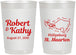 Personalized Wedding 22 oz Frosted Cups - St Maarten | 542