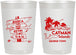 Personalized Wedding 22 oz Frosted Cups - Cayman Island | 545