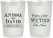 Personalized Wedding 22 oz Frosted Cups - Take A Shot We Tied The Knot | 551