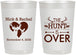 Personalized Wedding 22 oz Frosted Cups - The Hunt Is Over | 554