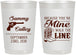 Personalized Wedding 22 oz Frosted Cups - I Walk The Line | 555