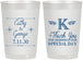 Personalized Wedding 22 oz Frosted Cups - Monogram | 556