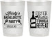 Personalized Bachelorette 22 oz Frosted Cups - Fiesta Siesta Tequila Repeat | 60002