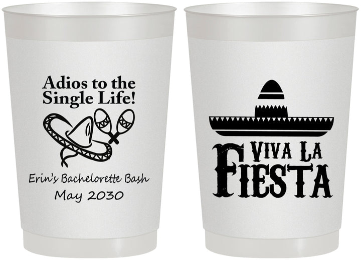 Personalized Bachelorette 22 oz Frosted Cups - Viva La Fiesta | 60005