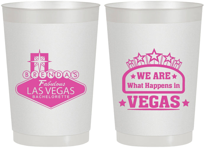 Personalized Bachelorette 22 oz Frosted Cups - Las Vegas | 60016