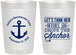 Personalized Bachelorette 22 oz Frosted Cups - Tank Her Drop Anchor | 60026