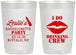 Personalized Bachelorette 22 oz Frosted Cups - I Do Drinking Team | 60031