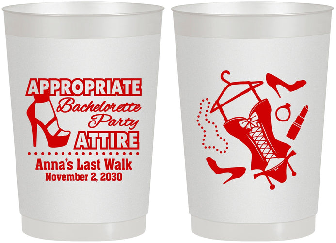 Personalized Bachelorette 22 oz Frosted Cups - Last Walk | 60032