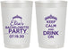 Personalized Bachelorette 22 oz Frosted Cups - Keep Calm Drink On | 60036