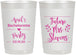 Personalized Bachelorette 22 oz Frosted Cups - Future Mrs | 60037