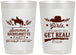 Personalized Bachelorette 22 oz Frosted Cups - Its About To Get Real | 60043