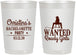 Personalized Bachelorette 22 oz Frosted Cups - Wanted Rowdy Girls | 60049