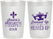 Personalized Bachelorette 22 oz Frosted Cups - Mardi Gras | 60061