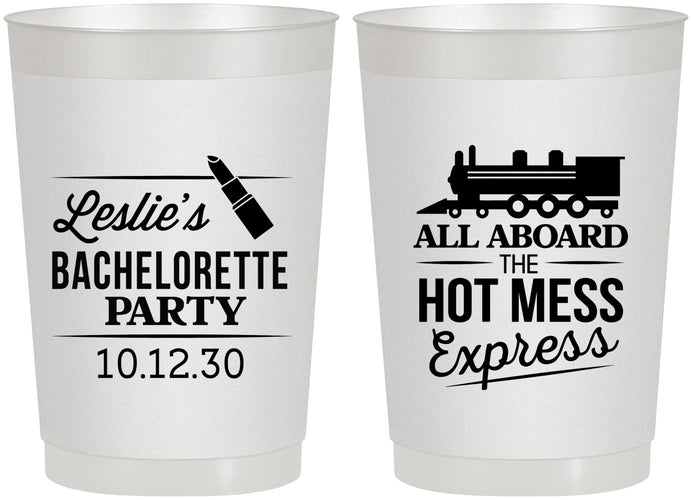 Personalized Bachelorette 22 oz Frosted Cups - Hot Mess Express | 60075