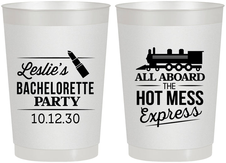 Personalized Bachelorette 22 oz Frosted Cups - Hot Mess Express | 60075