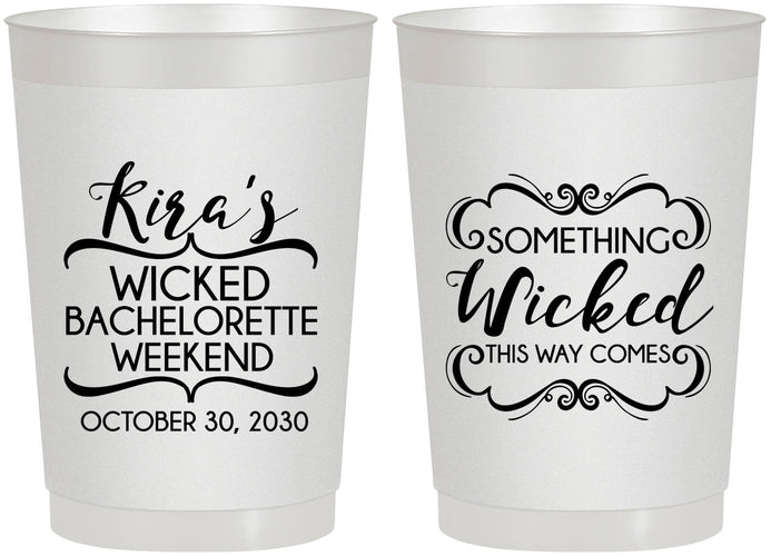 Personalized Bachelorette 22 oz Frosted Cups - Something Wicked | 60076