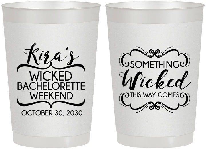Personalized Bachelorette 22 oz Frosted Cups - Something Wicked | 60076