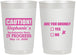 Personalized Bachelorette 22 oz Frosted Cups - Drunk Yes Or No | 60083