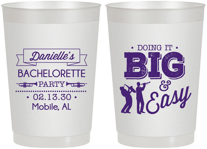 Personalized Bachelorette 22 oz Frosted Cups - New Orleans | 60084