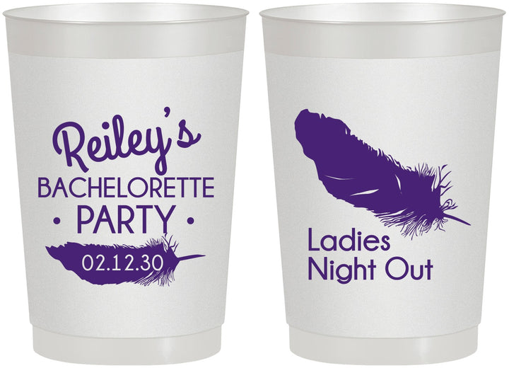Personalized Bachelorette 22 oz Frosted Cups - Ladies Night Out | 60087