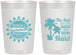 Personalized Bachelorette 22 oz Frosted Cups - Sun Sand Drink Hand | 60114