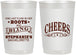 Personalized Bachelorette 22 oz Frosted Cups - Boots And Bling | 60118