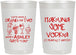 Personalized Bachelorette 22 oz Frosted Cups - Lets Get Wasted | 60119