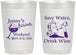 Personalized Bachelorette 22 oz Frosted Cups - Save Water Drink Wine | 60120