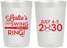 Personalized Bachelorette 22 oz Frosted Cups - Last Swing Before Ring | 60128
