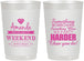 Personalized Bachelorette 22 oz Frosted Cups - Something Borrowed | 60131