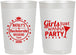 Personalized Bachelorette 22 oz Frosted Cups - Girls Just Wanna Party | 60139