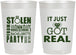 Personalized Bachelorette 22 oz Frosted Cups - Just Got Real | 60141