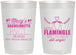 Personalized Bachelorette 22 oz Frosted Cups - Lets Flamingle Still Single | 60144