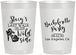 Personalized Bachelorette 22 oz Frosted Cups - Last Walk Wild Side | 60148