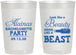 Personalized Bachelorette 22 oz Frosted Cups - Beauty Beast | 60161